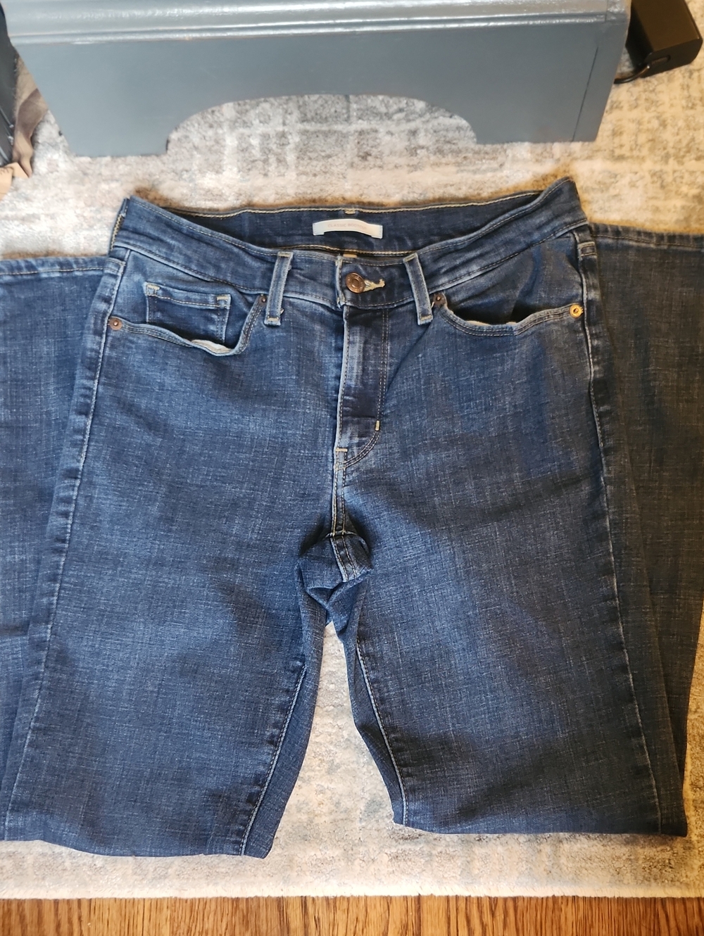 Levi's Women’s Boot Cut Jeans in Dark Blue Denim